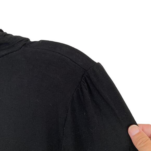 Circles Black Long Sleeve Turtleneck Sz M - Picture 3 of 7